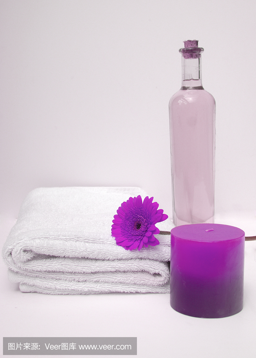 紫色的温泉